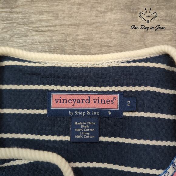 Vineyard Vines Long Sleeve Basic Jacket Size 2 - Picture 2 of 5